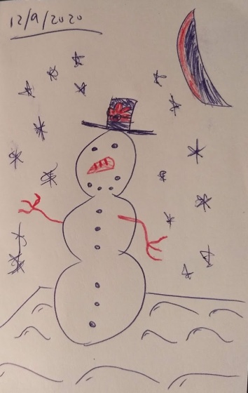 Sunday Doodles LVIII, 20 December 2020 - Snowman